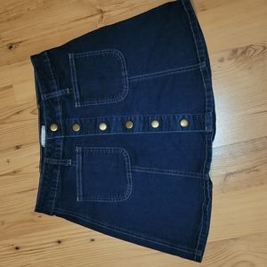 Altar'd State button front denim skirt
